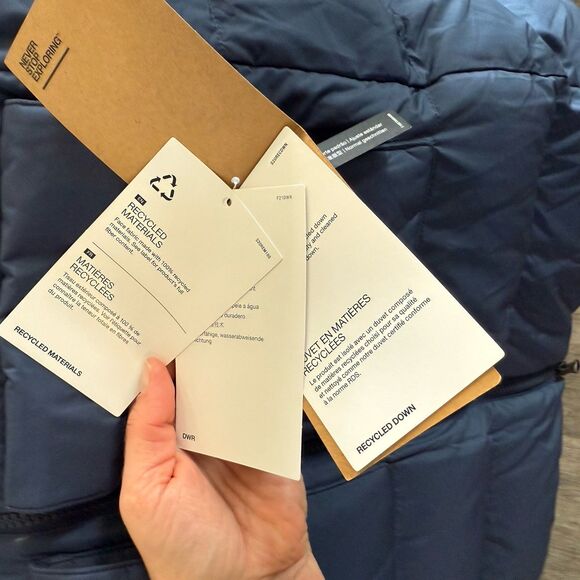 The North Face Women's Gotham Parka Summit Navy puffy Winter Jacket NWT $270 XS - Picture 3 of 9